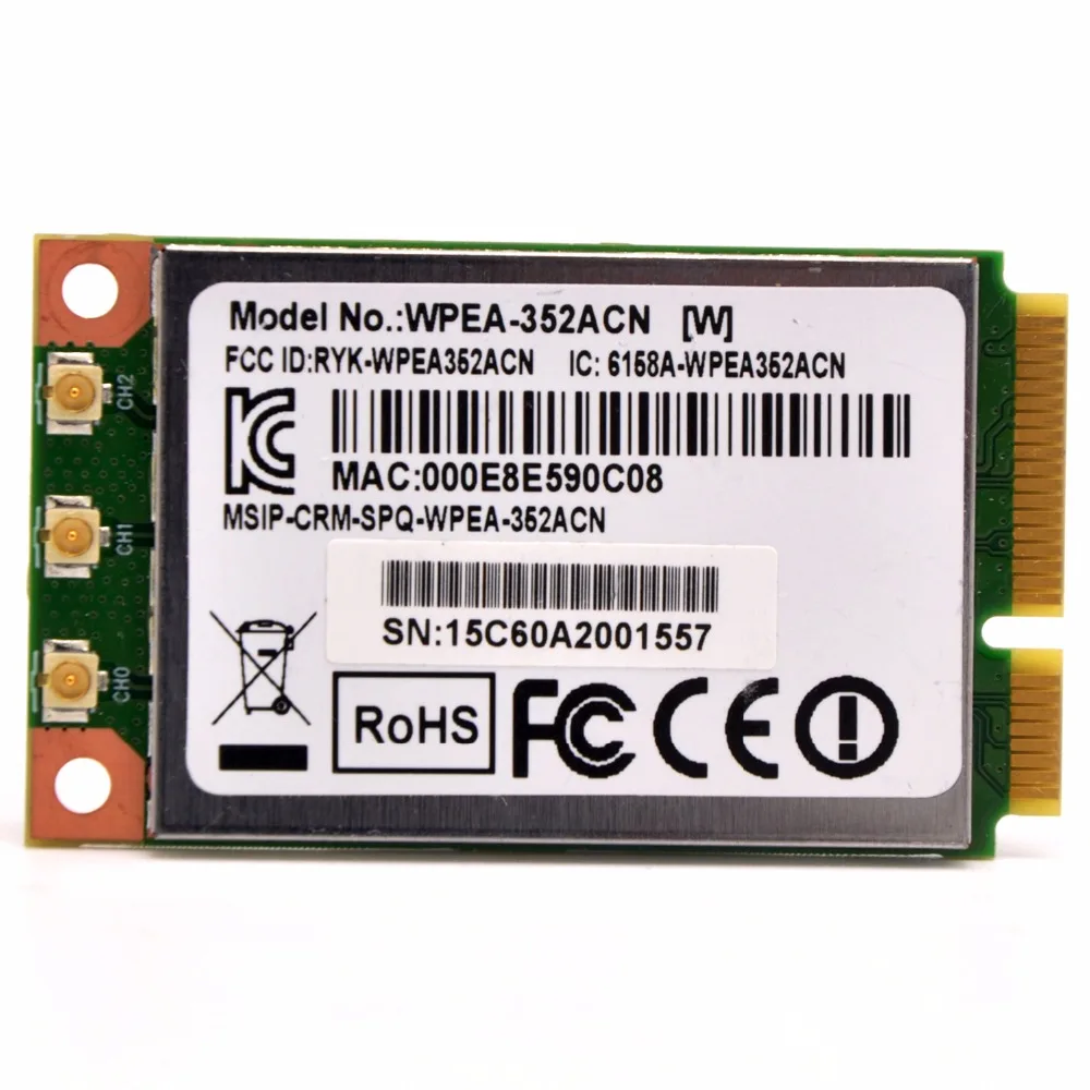 WPEA-352ACN мини PCIe Wi-Fi модуль QCA9880 802.11AC 3T3R плата Wireless WLAN Card Поддержка убийца 1420 драйвер/OpenWrt x86/Linux/Windows