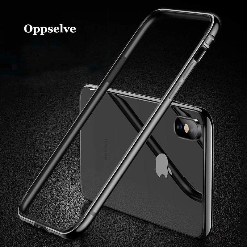 

Oppselve For iPhone XS Max Case Bumper Luxury Aluminum Metal Frame Phone Case For iPhone XS XR X 10 Coque Capinhas Accessories