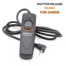 RS-60E3 спуск затвора по интерфейсу Hongdak удаленный шнур управления для Canon 500d 450d 700D 650D 550D 60D 600d G1X/G15/G12
