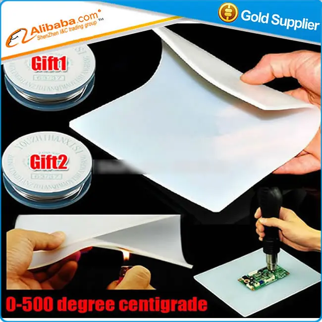 

Hot selling Heat Gun BGA Soldering Station Repair insulation pad insulator pad desk mat maintenance platform+ welding wire