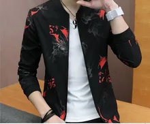 Jacket male Korean version of the trend of self-cultivation new men's baseball uniform 2019 spring and autumn casual jacket