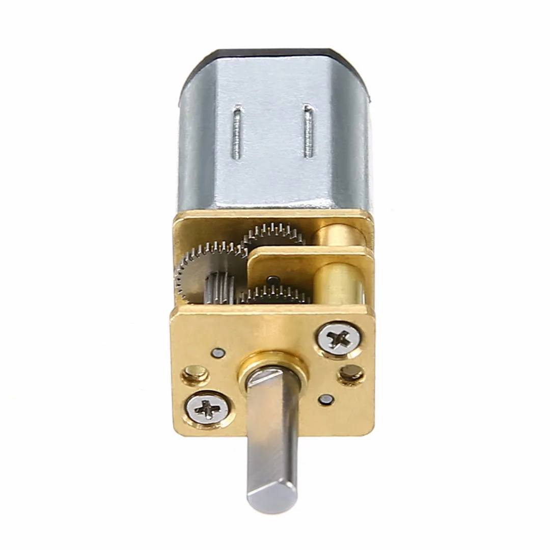1pc Mayitr 60 RPM DC 6V 0.3A DC Geared Motor Box Powerful High Torque Mini Electric Motors Replacement For Robot 3mm Shaft