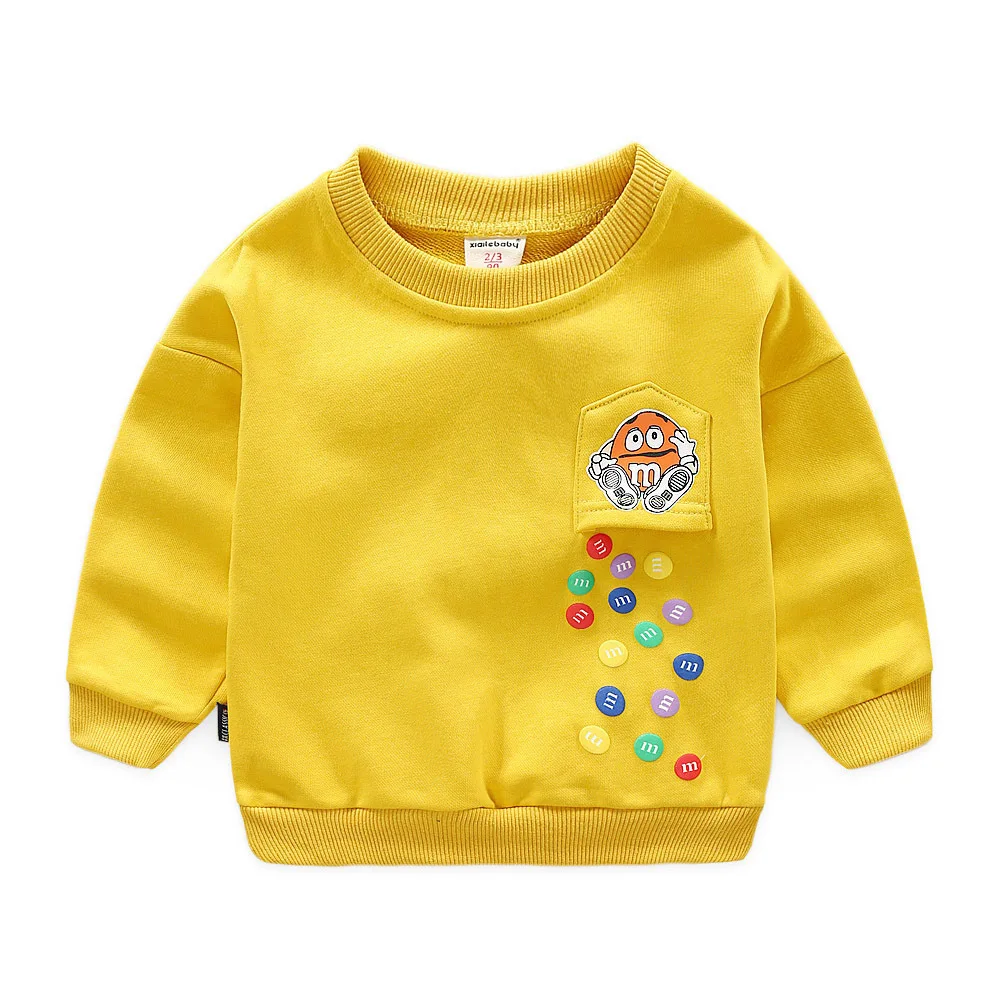 

Casual Toddler Boys Sweatshirt Kids Clothes Autumn 2018 Children O Neck Long Sleeve Top Baby Sweat Shirt Moleton Infantil Menino