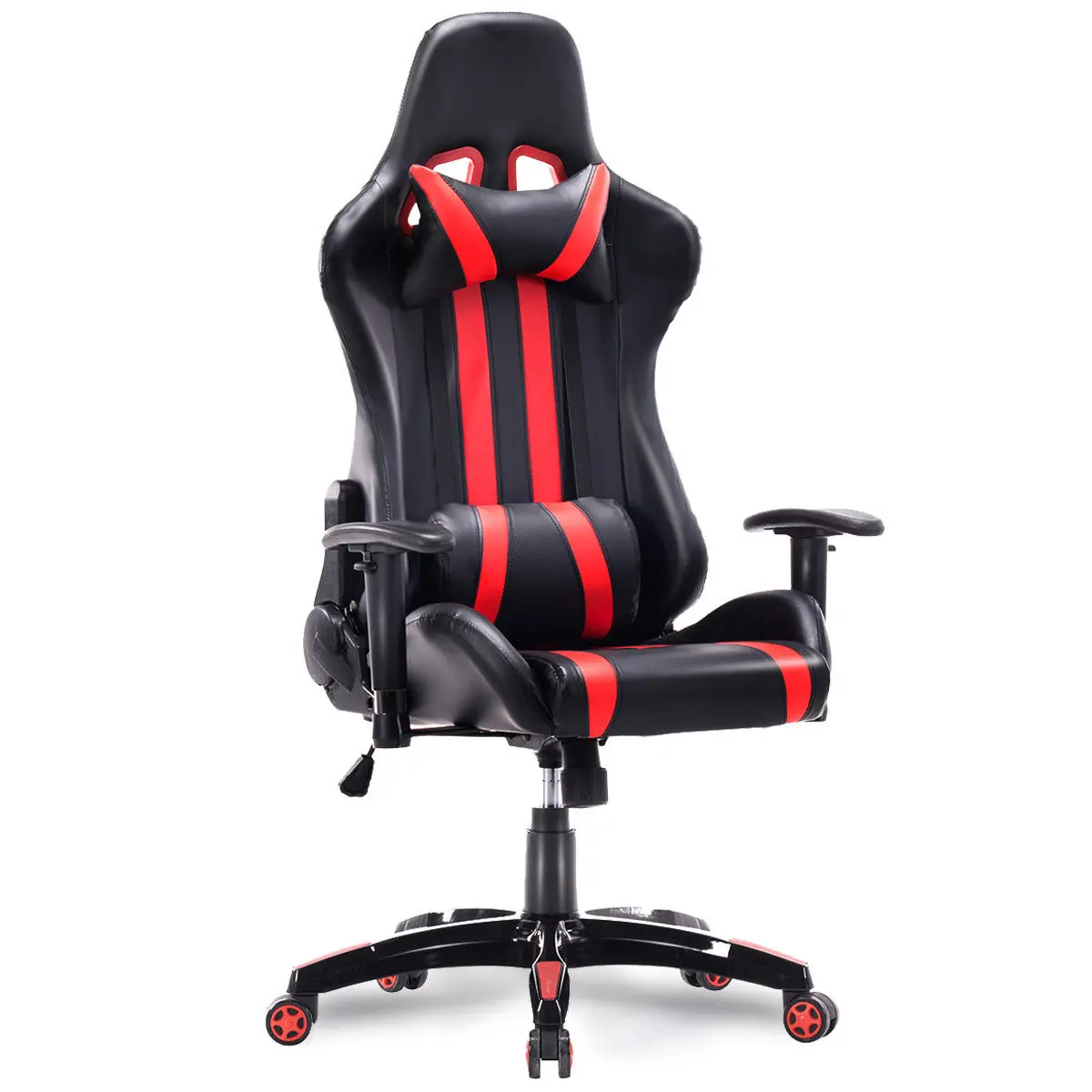 

Giantex Executive Racing Style Gaming Chair High Back Reclining Computer Office Chair Modern Swivel Armchairs HW55211RE