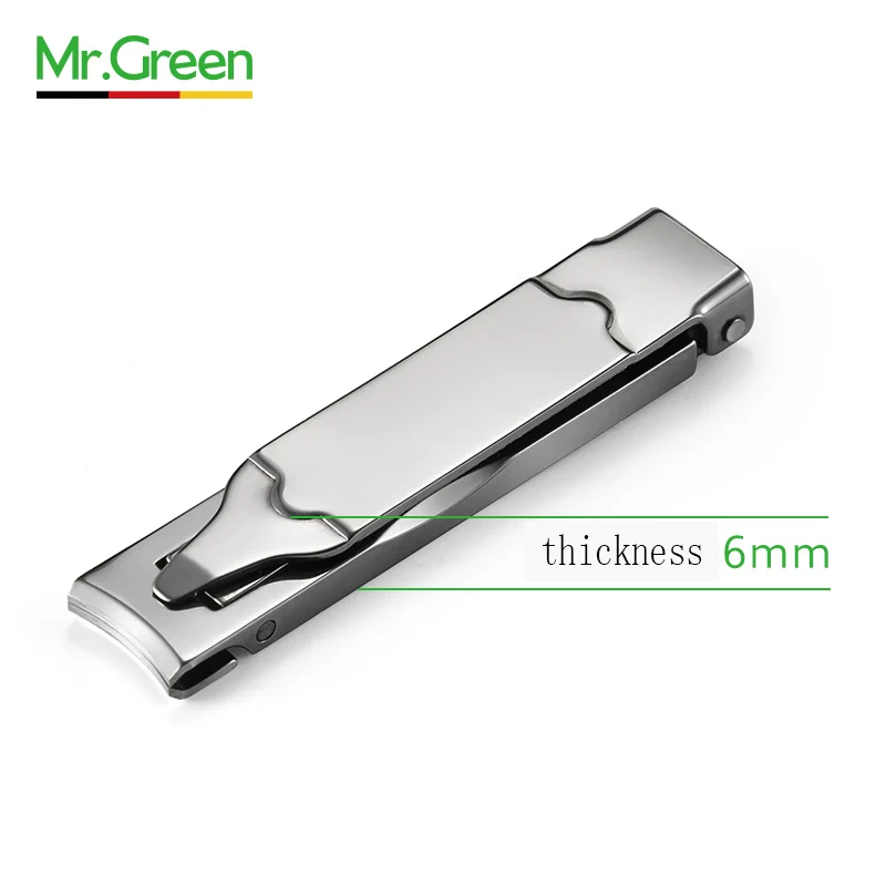 MR.GREEN New Ultra-thin Foldable Hand Toe Nail Clipper Cutter Trimmer Stainless Keychain High Quality