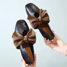 Женская обувь на плоской подошве; однотонная Бабочка; лоферы; zapatos de mujer; повседневные женские тонкие ShoesEUR35-40 в Корейском стиле