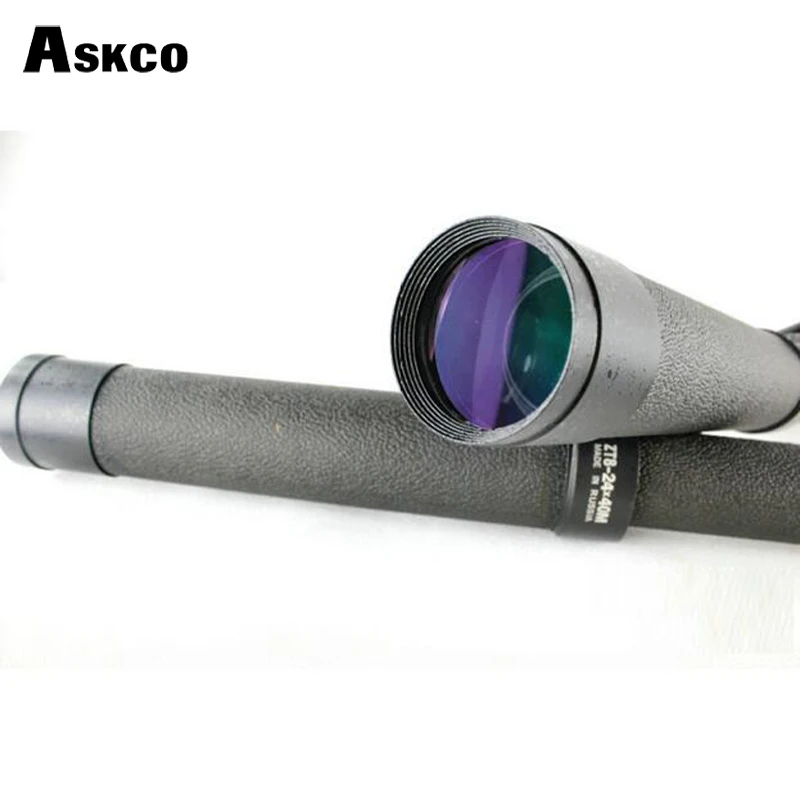 Askco русский 8-24X40 большой объектив телескопический зум телескоп высокой мощности HD монокуляр телескоп Spyglass Зрительная труба