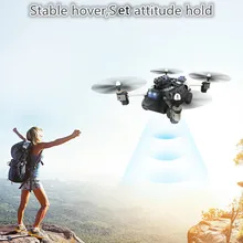 Lastest wifi FPV воздушный и наземный Радиоуправляемый Дрон Танк автомобиля H40-WH 2,4G 4CH 6axis Quadcopter с 2.0MP HD камерой дети взрослые радиоуправляемые игрушки