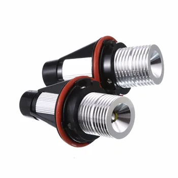 

2Pcs/Pair 2*5W 10W For Cree LED Chips LED Marker Angel Eyes White Blue Red light Color for BMW E39 E53 E60 E61 E63 E64
