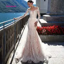 LEIYINXIANG 2019 Популярные Свадебное платье невесты свадебное платье Vestido De Noiva Sereia Robe сексуальное платье-Русалка с низким вырезом на спине с