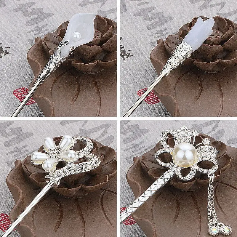 

Vintage Classical Princess Tassels Women Costumes Tiara Headdress Tiara Jewelry Hair Stick Head Piece Wedding Hair Accessories