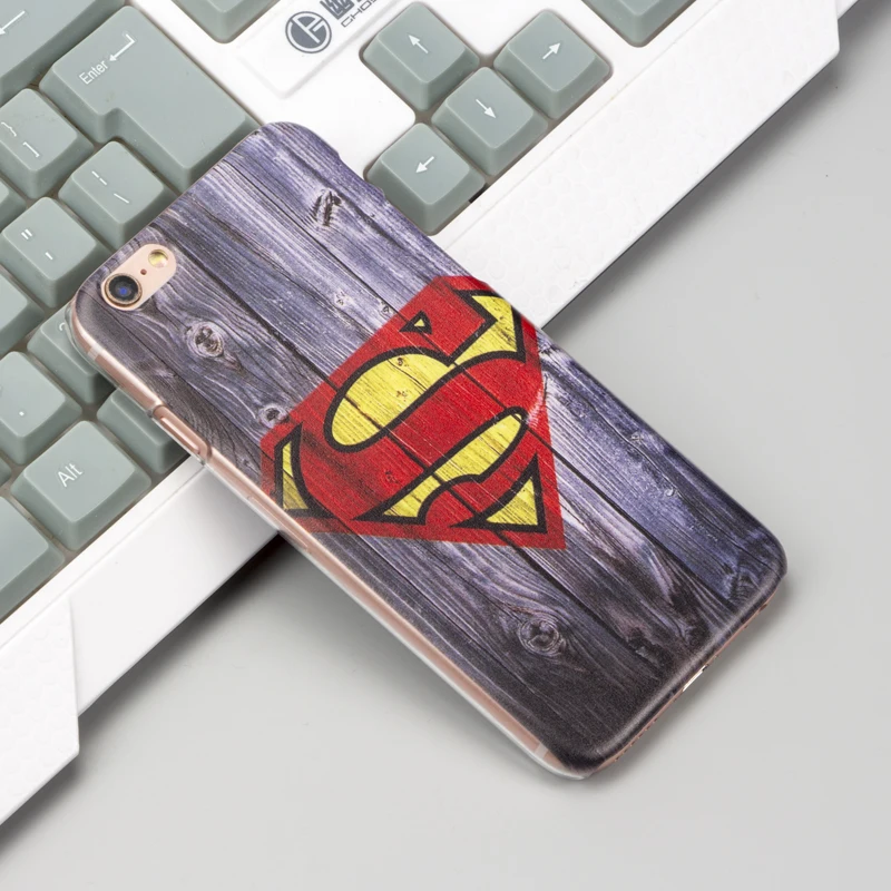 Чехол Marvel, Мстители, Супермен, чехол для iPhone X, 5S, 6, 6 S, 7, 8 Plus, паук Бэтмэн, Капитан Америка, чехол для телефона для iPhone 10