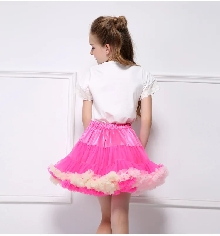Модная одежда для девочек на День рождения; детские юбки; розовые юбки-пачки для девочек; Детские Пышные юбки-американки; пышная фатиновая юбка для девочек