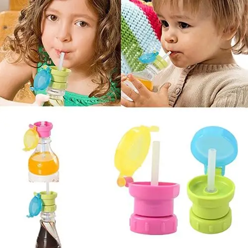 

1Pc Baby Sippy Cap Feeding 360 Rotating Spill Proof Cover Feeding Drinking Tool