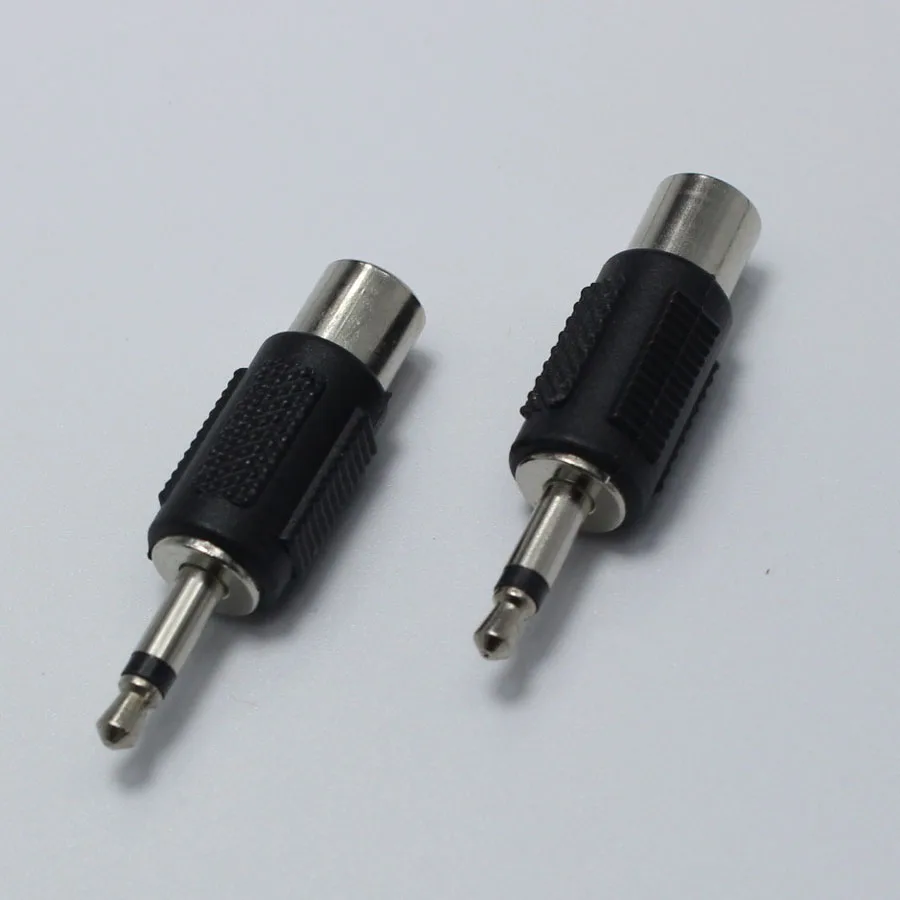2 шт. 3 5 мм полюсный моно штекер RCA гнездо Аудио адаптер разъем|plug socket connector|plug adapter