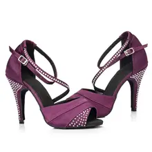 Новинка; женская обувь для латинских танцев; Обувь для бальных танцев; обувь для танго, сальсы; стразы; обувь для танцев на высоком каблуке; ; горячая распродажа