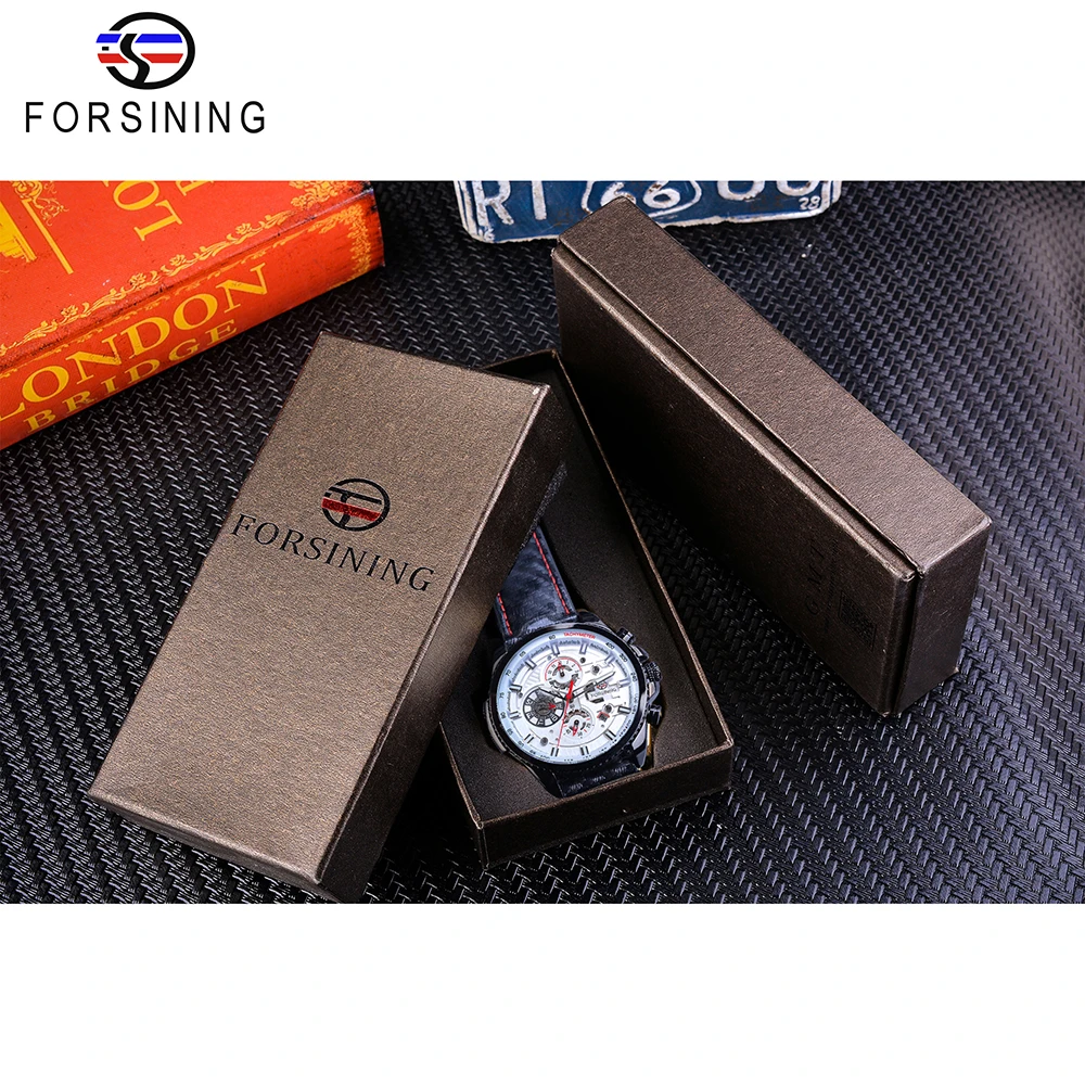 Forsining Мужские автоматические часы с автоматическим ветром механические