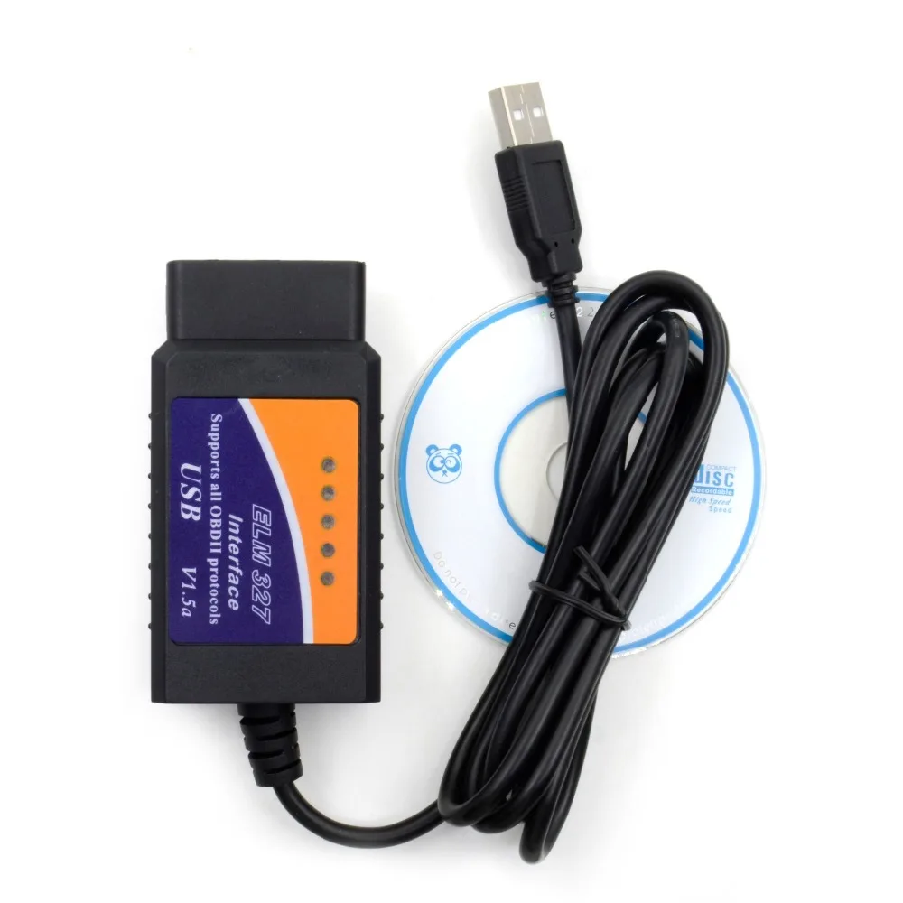 ELM327 USB V1.5 OBD2 автомобильный диагностический интерфейс сканер ELM 327 V 1,5 OBDII разъем автоматический диагностический инструмент ELM327 OBD2 адаптер