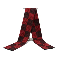 2017 Winter Men Scarfs Luxury Brand Cashmere Scarf Plaid Checked Scarf for Men Shawls and Scarves Pashmina Echape