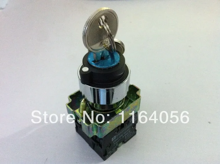 

2NO 3 Position Spring Reset Momentary Key Operated Selector Switch XB2-BG73