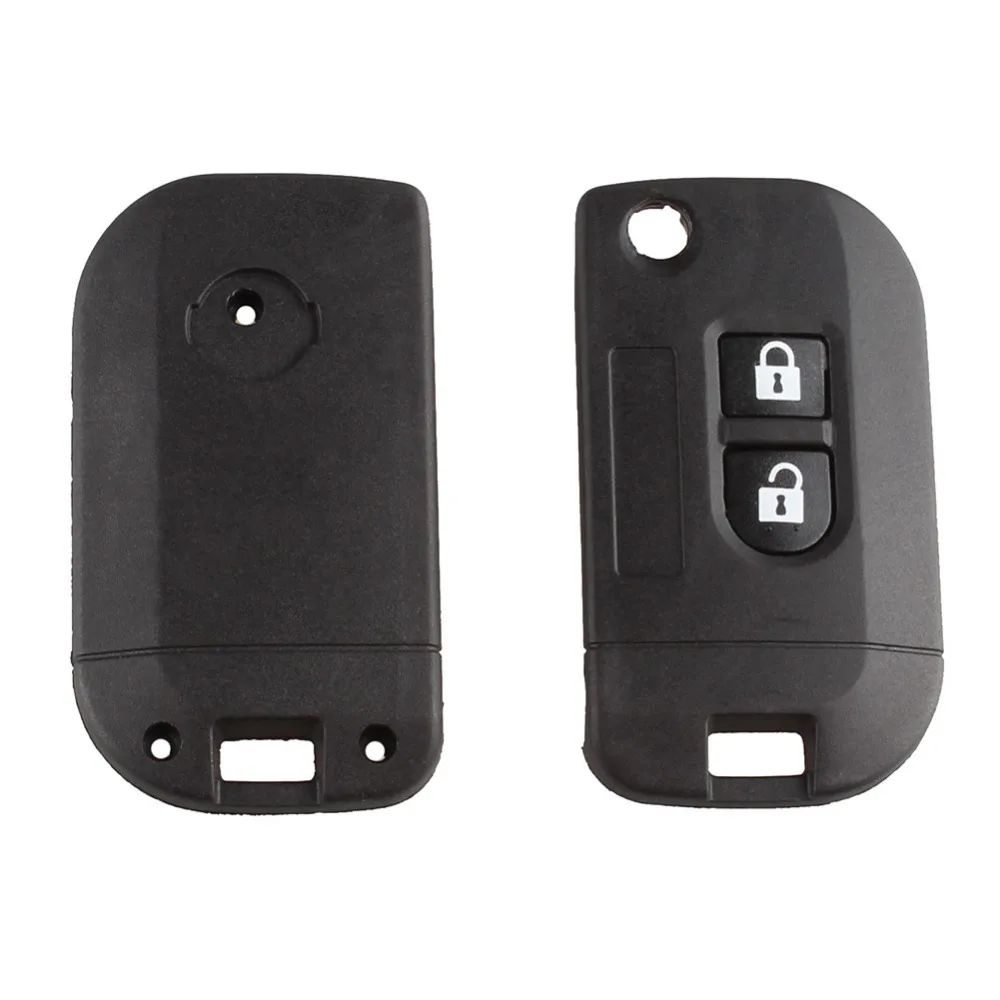 Складной чехол с двумя кнопками для дистанционного ключа Nissan MICRA NOTE NAVARA|2 buttons key