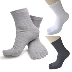 Горячая Распродажа, теплые осенние стильные носки, мужские носки из чистого хлопка с пятью пальцами, удобные носки, подарки для мужчин, 6