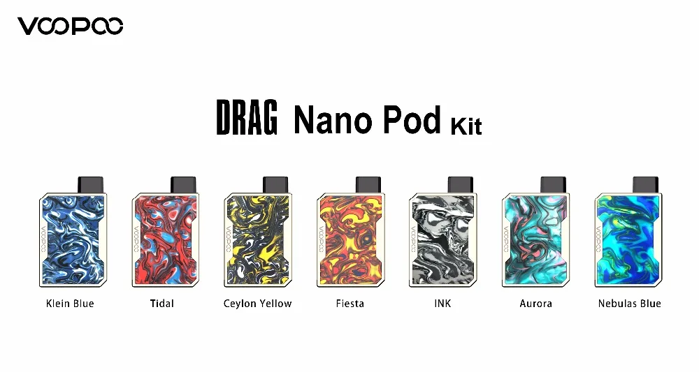 Newest VOOPOO DRAG Nano Pod Vape Kit w 750mAh battery & 1ml Cartridge & GENE chip & Resin panel Pod System vs Drag 2 Mico Kit 01 (4)