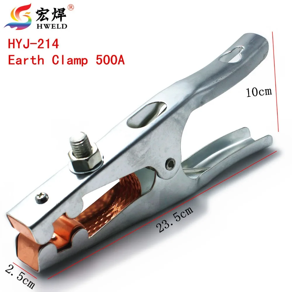Safty Brass material Welding Steel Ground Clamp Earth Clamp 500A Used