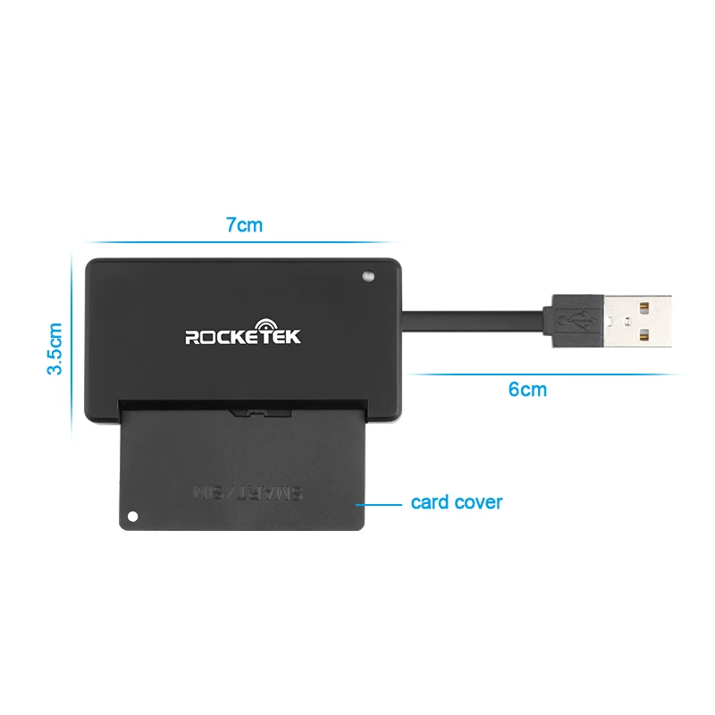 Rocketek USB 2.0 Smart Card Reader CAC ID,Bank card,sim card cloner connector cardreader adapter pc computer laptop accessories Rocketek USB 2.0 Smart Card Reader CAC ID,Bank card,sim card cloner connector cardreader adapter pc computer laptop accessories