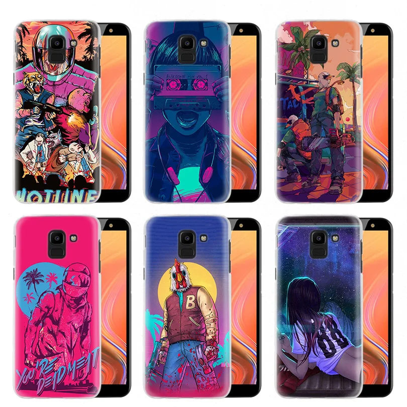 

Hard PC Phone Case Cover for Samsung Galaxy S9 S8 Plus S7 S6 Edge Note 8 9 S5 S4 Mini cool game hotline miami