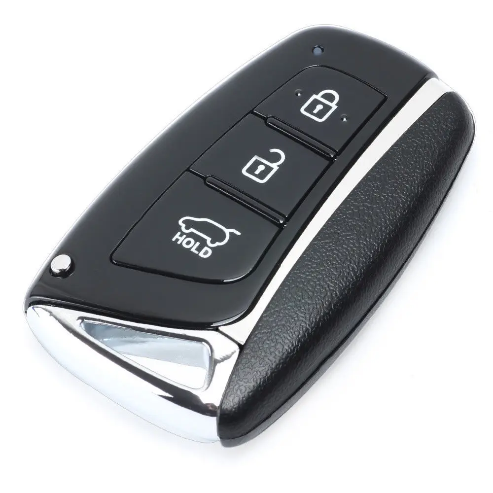 

KEYECU Replacement 3 Button Smart Remote Key Shell Case FOB For HYUNDAI Santa Fe ix45 Uncut Blank Blade