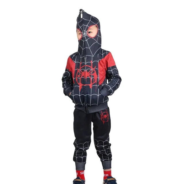 New Spider Man Children Clothing Sets Boy Hoodie Tops + Pants 2pcs