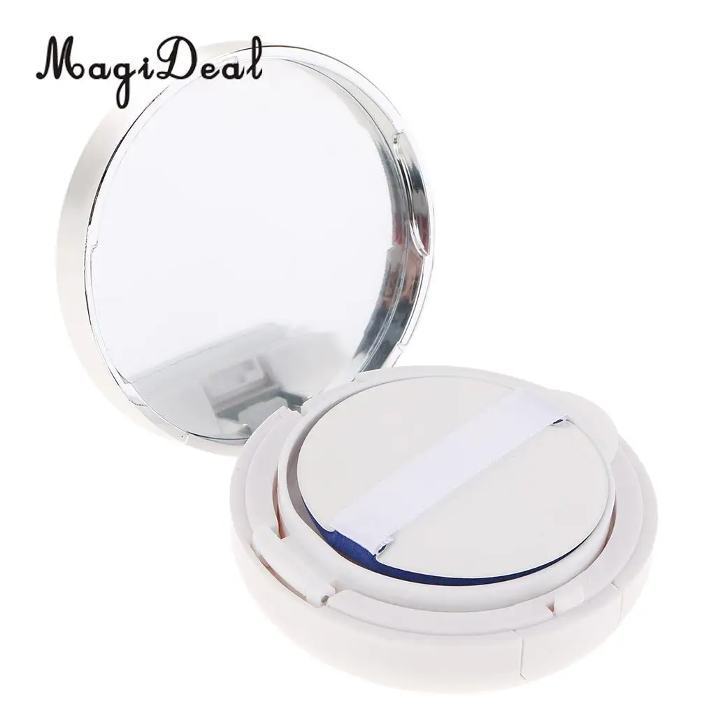 Empty Portable Air Cushion Puff Container Dressing Case Powder Puff Box With Sponge Mirror for BB CC Liquid Foundation Cream