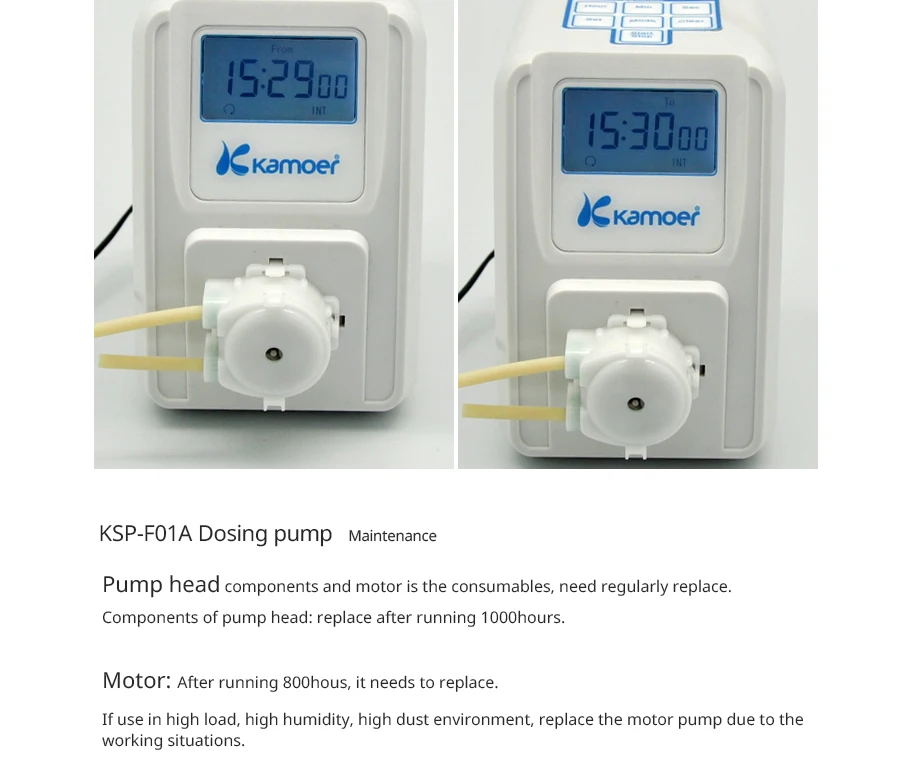 Kamoer KSP-F01A Регулируемый перистальтический насос(lcd, регулируемый, высокая точность, Малый перистальтический насос, жидкостный насос