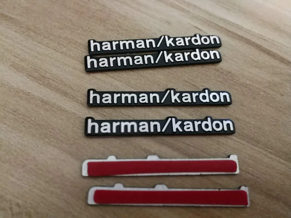 

10X harman/kardon Hi-Fi Speaker audio Speaker 3D Aluminum Badge sticker Emblem stereo 43x5mm