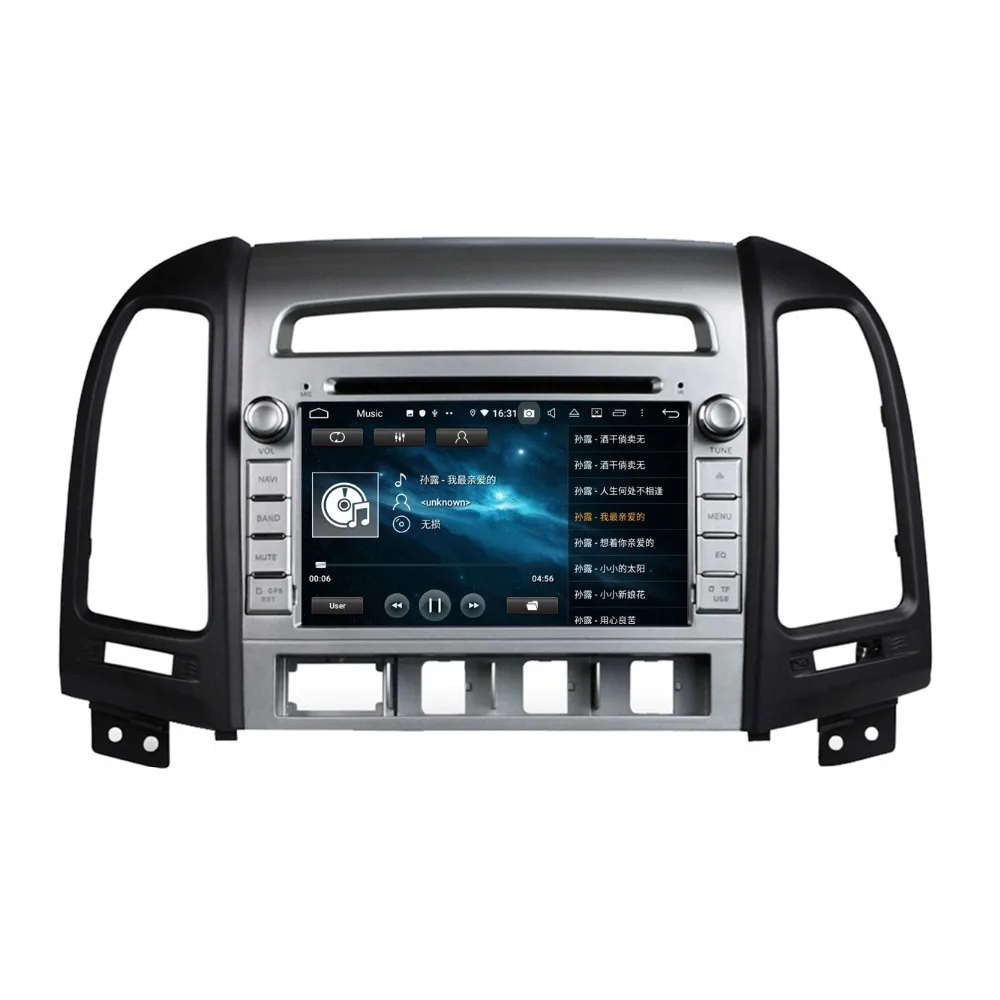 Sale 4GB RAM Octa Core 7" Android 9.0 Car dvd Player for Hyundai Santa Fe 2006-2012 With Radio GPS Bluetooth WIFI USB DVR Mirror-link 9