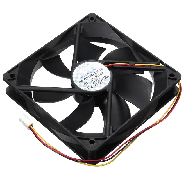 12V 3Pin 120mmx120mmx25mm Silen t Computer CPU Cooler Small Cooling Fan