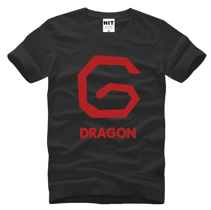Брендовая мужская футболка с принтом BIGBANG BB GD G-dragon модная 2015 хлопковая коротким