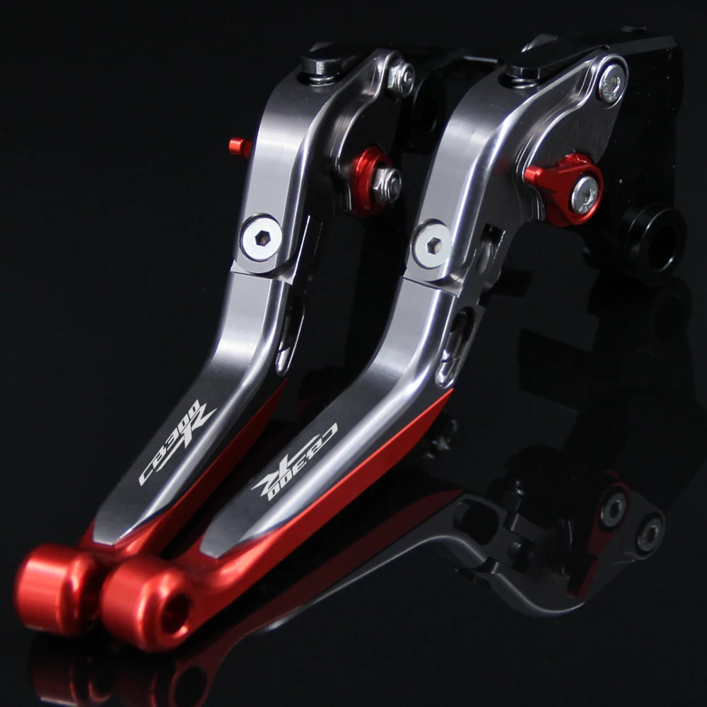 Красный + титановый для Honda CB300R CB 300R 2019 19 CNC регулируемые складные выдвижные рычаги