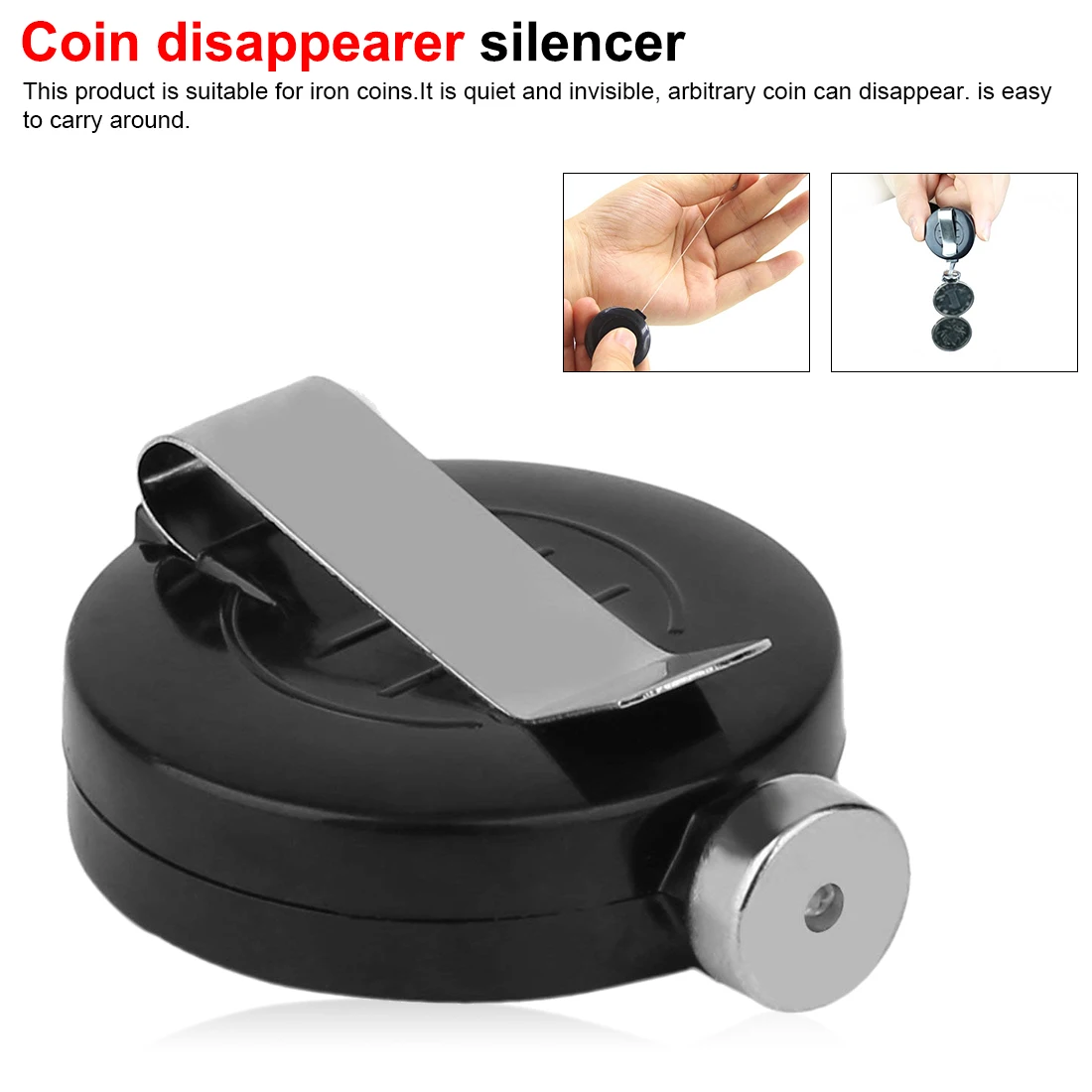 

Money Coin Disappear Device Tools Trick Games Vanishing Cool Props Fun Gift Magical Plastics Magic Tricks Magic Prop Tricks