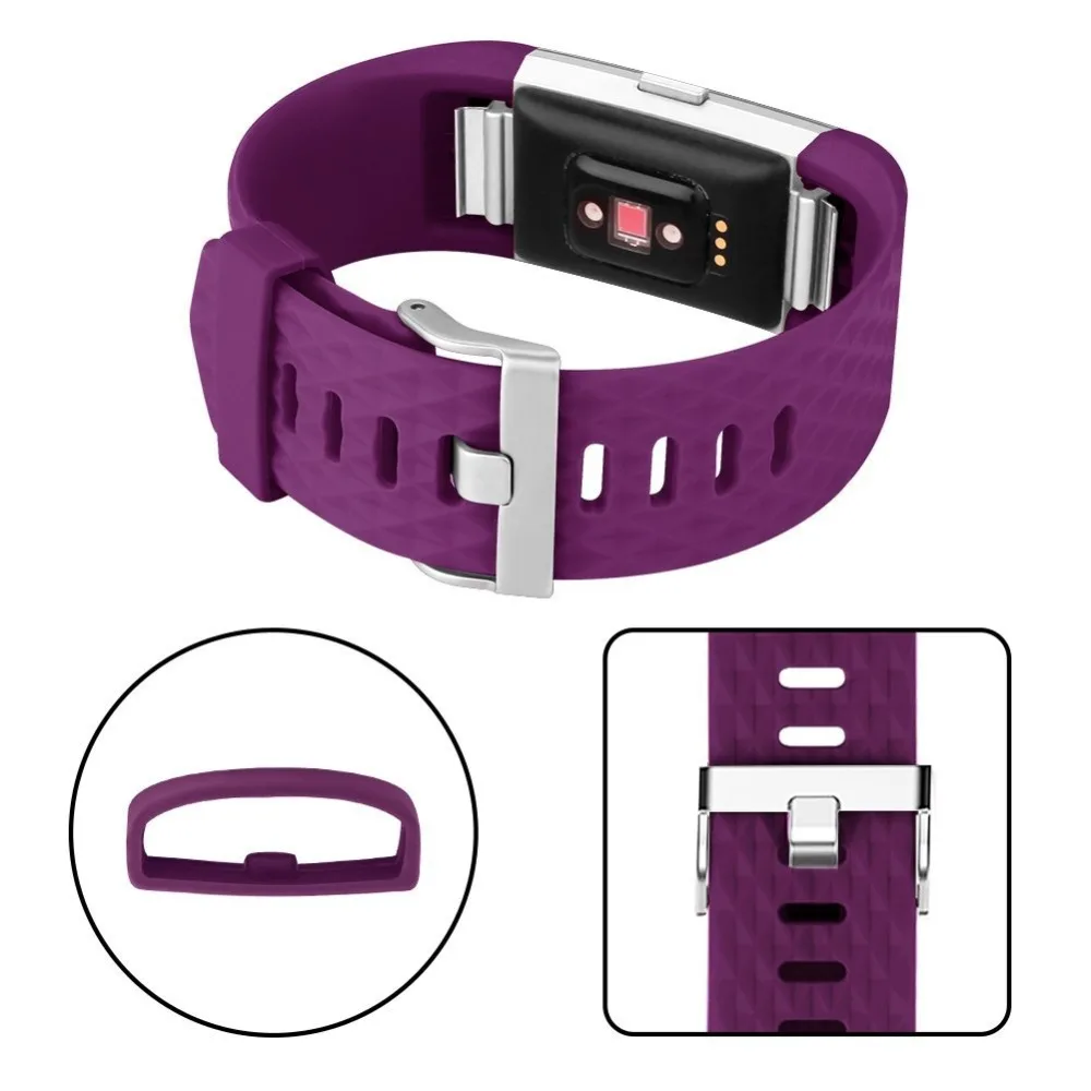 3 в 1 Смарт-часы для Fitbit Charge 2 силиконовый ремешок на запястье для Fitbit Charge 2 Смарт-часы браслет маленький большой