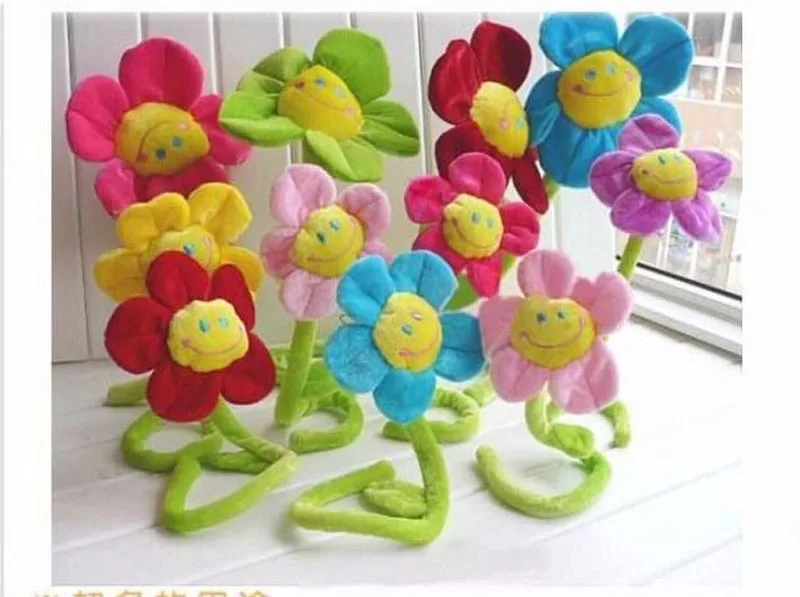 Baby Crib 8 pcslot Rose Sun flowers stuffed plants baby bed decoration artificial flowers for decorative buckle curtain (4)