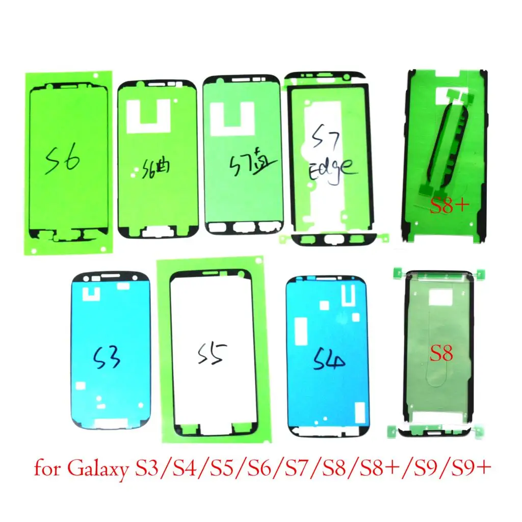2 шт. наклейки на сенсорный ЖК экран для Samsung Galaxy S3 S4 S5 S6 S7 edge S8 plus S9 +|galaxy s4 front frame|s4