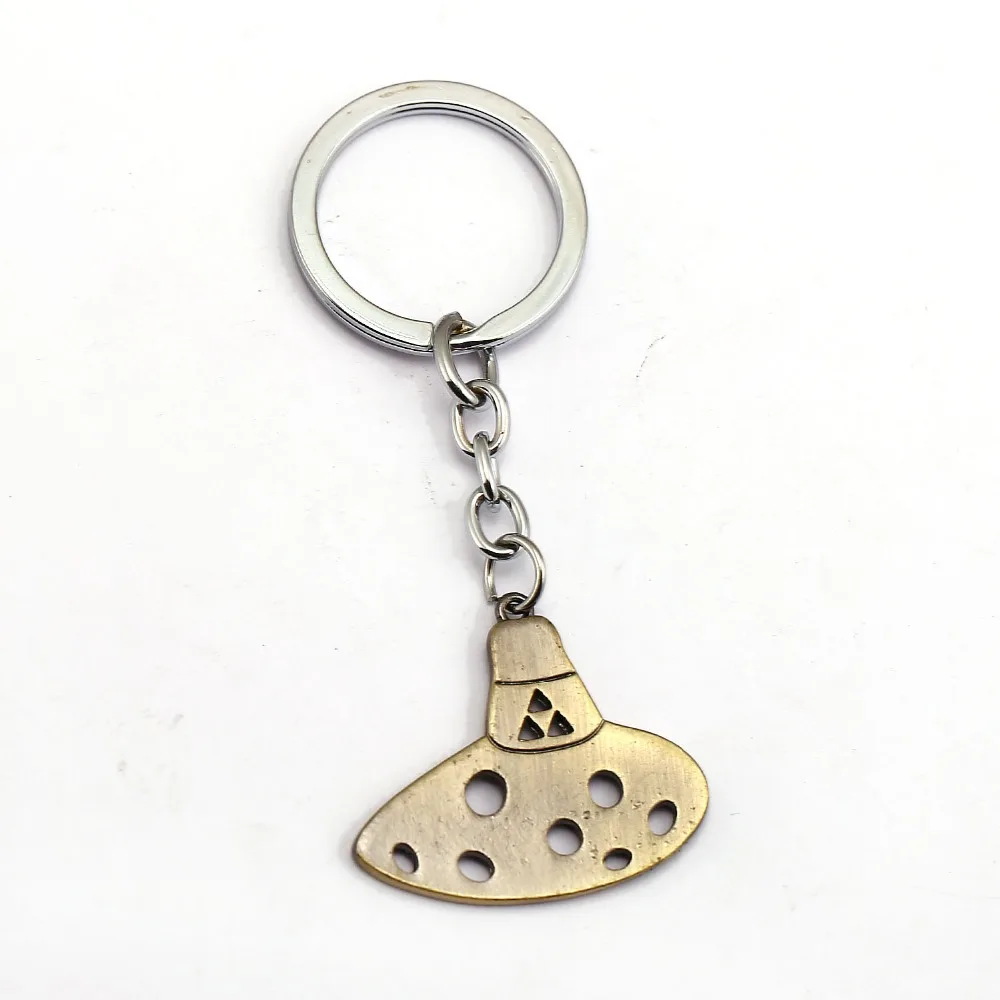 The Legend of Zelda Keychain Ocarina of Time Key Ring Holder Metal