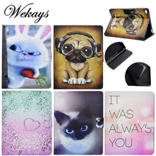 Wekays для Apple IPad Air 2 IPad 6 кожаный чехол с мультяшной собакой котом для Coque IPad Air 2 IPad6 чехол для планшета для IPad Air2