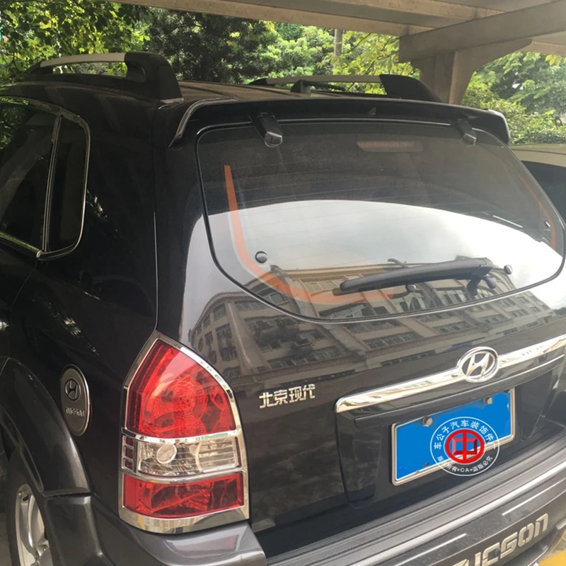 

For Hyundai Tucson Spoiler 2005-2012 ABS Plastic Unpainted Color Rear Trunk Boot Wing Rear Roof Spoiler
