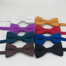 Одноцветное Цвет замшевые с бантиком в Корейском стиле Повседневное в стиле ретро мужской галстук-бабочка для вечеринки жених мужские кожаные мягкие галстук бабочка Галстуки gravata