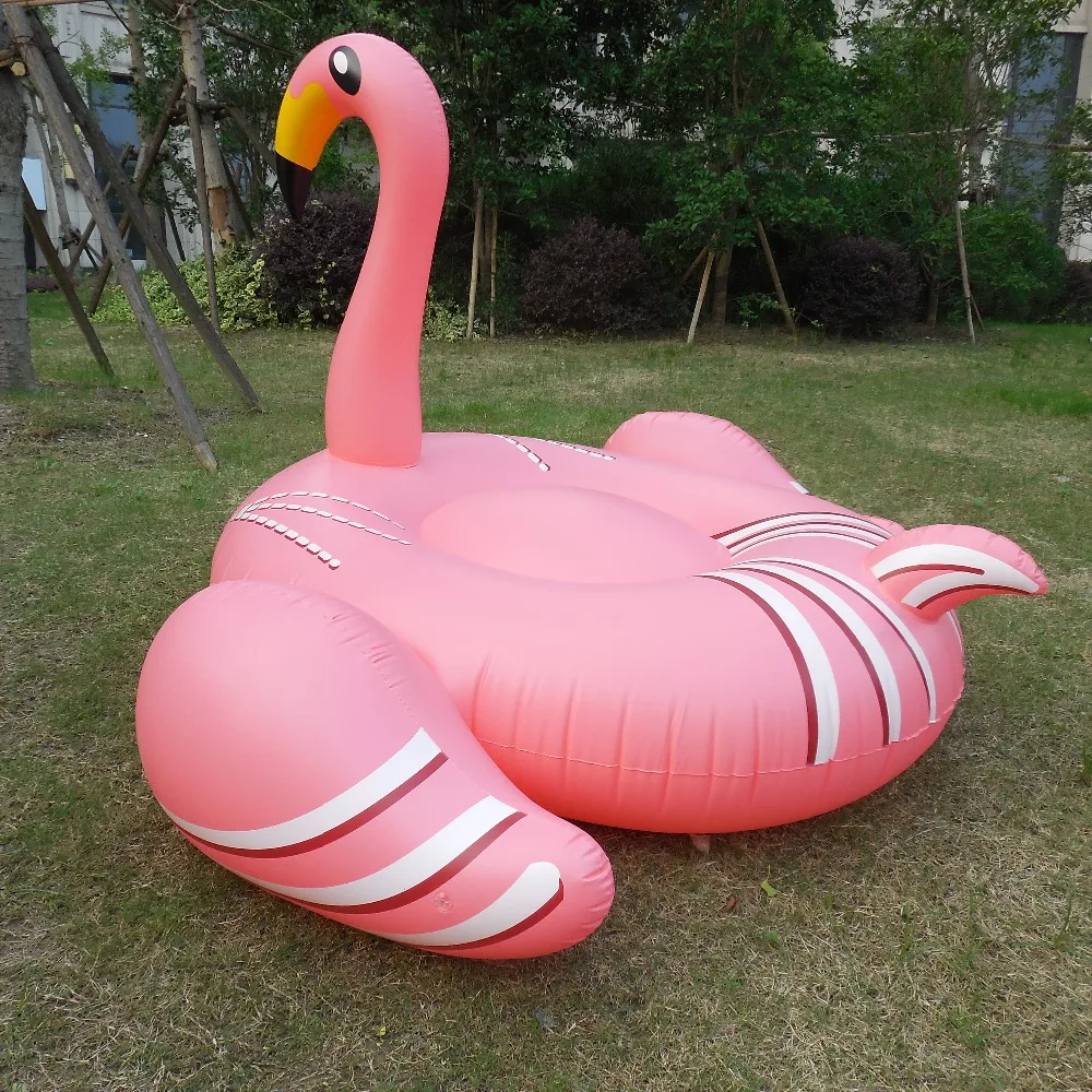 1.9m 75inches Giant Pink Inflable Flamingo Swimming Pool Floats for