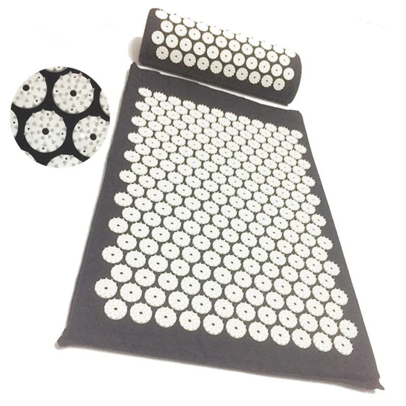 

Acupressure Massage Mat Pillow Set Yoga Mat for Relieves Stress Back Neck Sciatic Pain Relaxation Tension Release