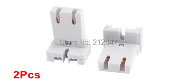 Pair U-Shaped T8 T12 Fluorescent Lamp  Holder Light Socket